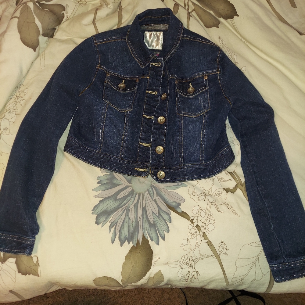 JUSTICE KIDS JEAN JACKET. SIZE 14